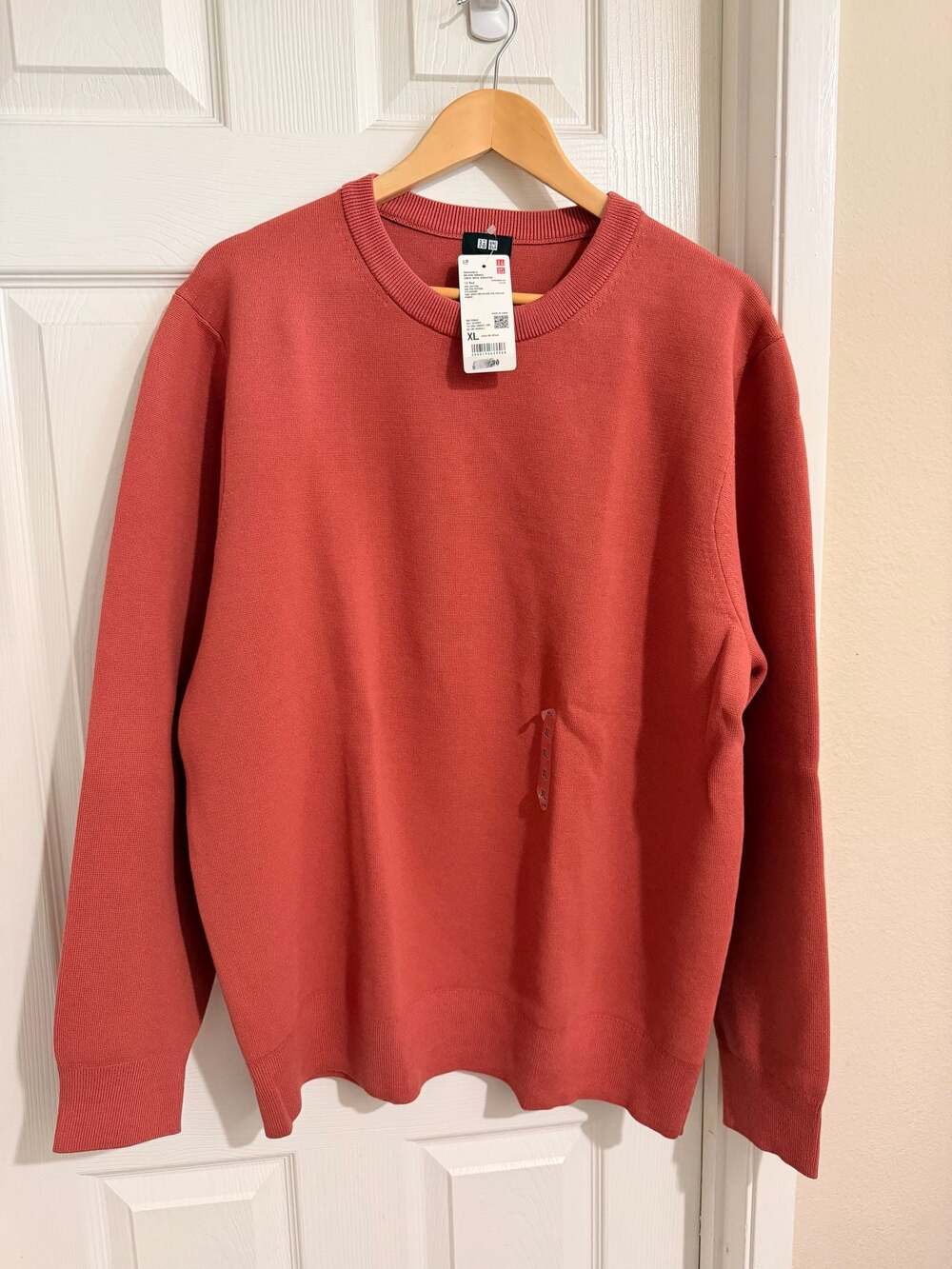 Uniqlo Washable Milano Ribbed Crew Neck Sweater - Old Rose Brand New W Tags/XL